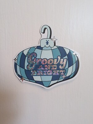 Dutch Bros Sticker Groovy And Bright Ornament Glitter/ Holographic *FOR CHARITY*