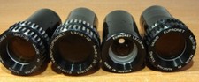 4 EUMIG Vario Eupronet Projectionlenses for 8mm Projectors.