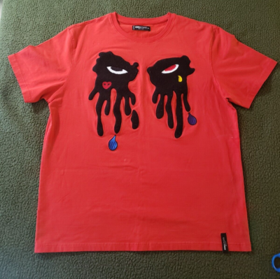 roku シャツ Roku Studio T-Shirt Men Size 2XL (XL?) Embroidered Tear Drop