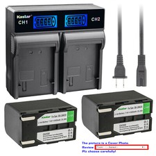 Kastar Battery LCD Rapid Charger for Samsung SB-LSM320 Samsung VP-D955 Camcorder