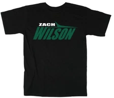 Zach Wilson New York Jets Stealth Black Logo T-Shirt