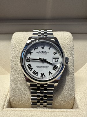 Rolex Datejust  31 Stahl Jubilee Armband,  weißes  Zifferblatt