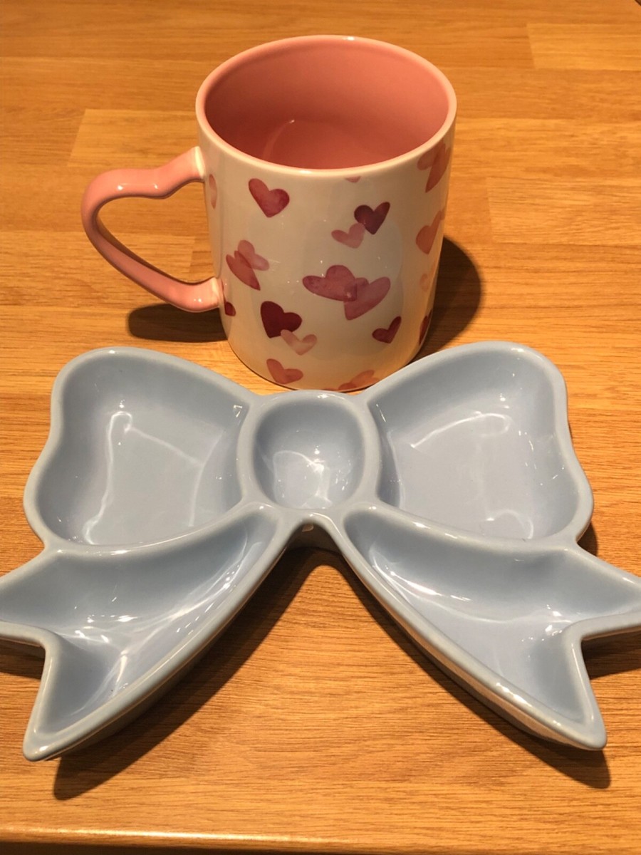 Primark Coquette Viral Pinterest Blue Bow Shaped Trinket Dish