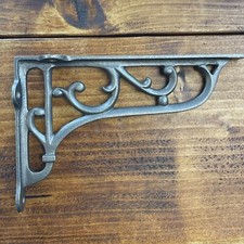 Cast Iron Shelf Brackets Ornate Vintage Style Heavy Duty Durable Pair