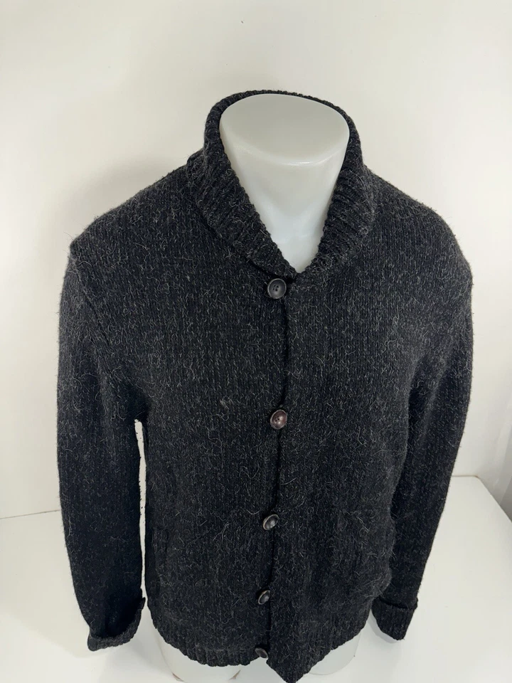 THEORY - ALPACA / CASHMERE / WOOL Shawl Cardigan M / L Sweater EXCELLENT - Image 2 of 4