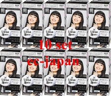 Kao LIESE Soft Creamy Bubble Foam Hair Color Dying Kit 22 Natural Black 10 set