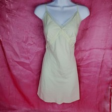 Vtg Jones Of New York Silky Chemise Slip Dress Nightgown Size M Mint Green Y2k