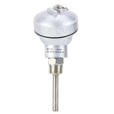 RTD PT100 Temperature Sensor Probe -200~420 ℃ 1/2 NPT Thread High Accuracy St...