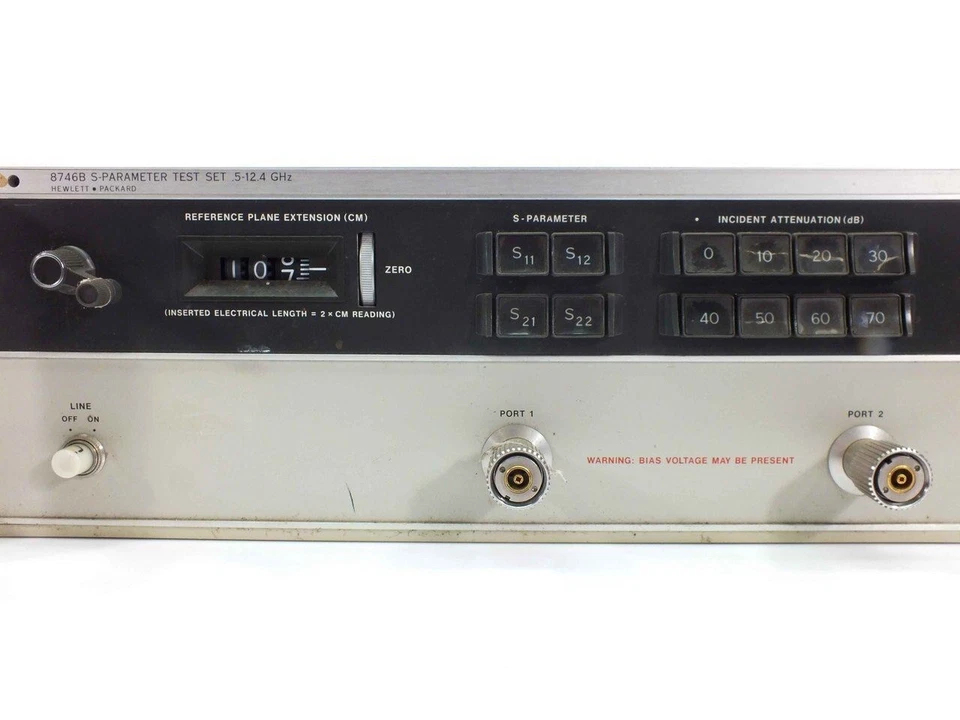 HP 8746B S-Parameter Test Set 0.5 to 12.4 GHz 0-70 dB - Hewlett Packard/Agilent - Image 3 of 4