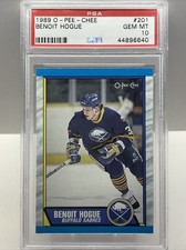 1989-90 O PEE CHEE BENOIT HOGUE #201 RC PSA 10 GEM MT *POP 22