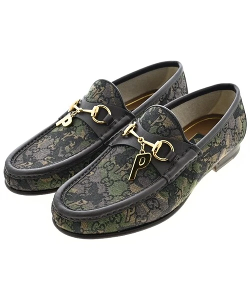 Chaussures d'affaires/habillées GUCCI BrownxKhaki (modèle total) 2200432828083