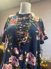 LoveJ Women’s Blue & Pink  Dress NWT