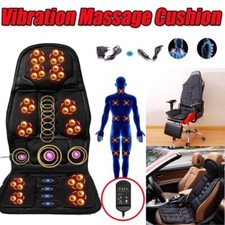 Massager Cushion 8Modes Full Body Back Seat Chair Car Pad Heat Mat Home Office