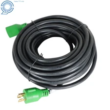 Generator Extension Cord 10-100 Ft 3 Prong Power Cable 10 3 30 Amp Adapter Plug