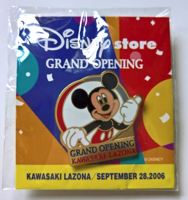 Disney Store Japan Mickey Mouse Pin Grand Opening Kawasaki Lazona Official 06 Ebay