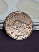 Australian 1955 M PENNY CH UNC 