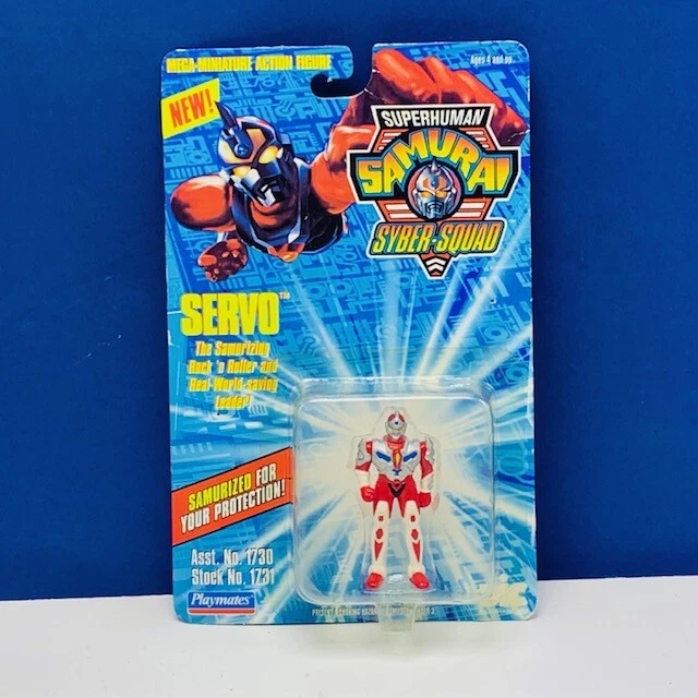 Экшн-фигурка сверхчеловека Samurai Syber Squad игрушка Playmates как новая на картонке 1994 сервопривод BMC2 - Изображение 2 из 4