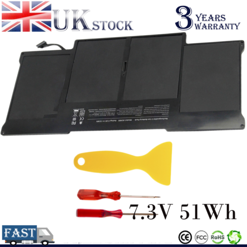 Replacement Battery For MacBook Air 13" (2010-2017) - A1405 A1466 A1496 Models, 50Wh, 5-Year Warranty