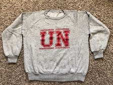 Vintage Nebraska Huskers Gray Medium Crewneck Sweatshirt VTG