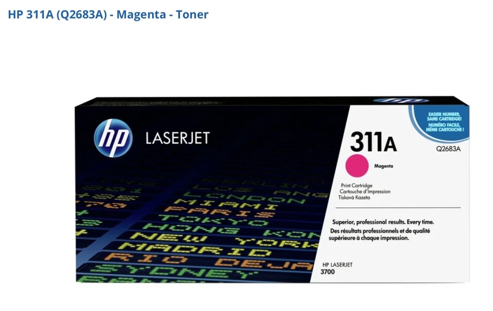 HP 311A - magenta - original - LaserJet - cartouche de toner ( Q2683A ) - Photo 1/1