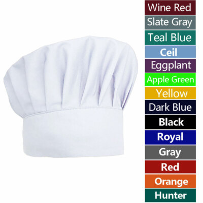 Chef Hat Adjustable Elastic Baker Kitchen Cooking Chef Cap