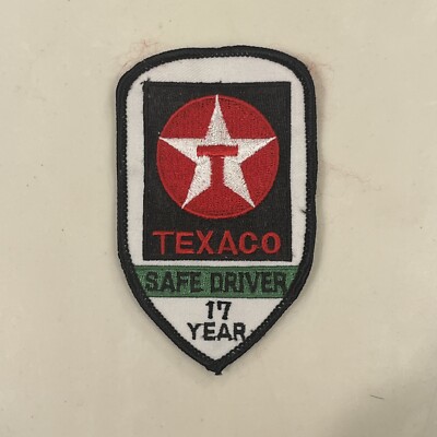 Texaco Oil Gas Safe Driver 17 Years Patch Uniform Patch Award