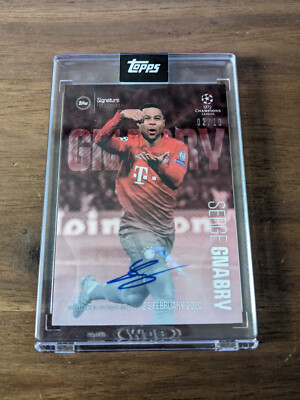 topps chrome red serge gnabry /10
