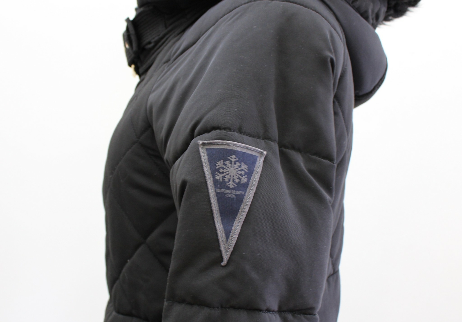 Zara Basic Black Quilted Puffer Jacket Hooded Fau… - image 9