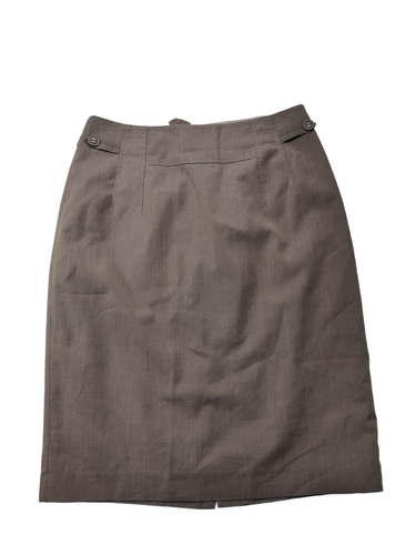 WOMENS NEXT UK 10 COFFEE SMART TAILORED KNEE LENGTH STRAIGHT PENCIL SUIT SKIRT