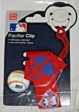 MLB Philadelphia Phillies Pacifier Clip Holder Strap by baby fanatic