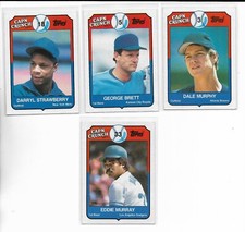 1989 Topps CAP'N CRUNCH Pick-A-Card Strawberry Brett Dale Murphy Eddie Murray