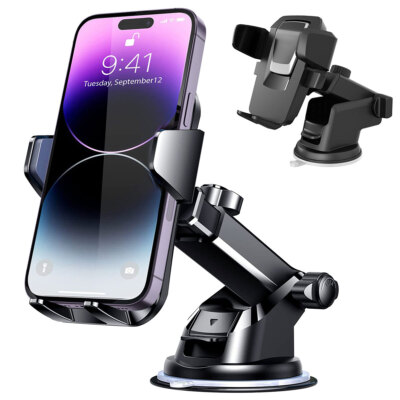 For iPhone 17 Pro Max S26 Car Phone Holder Mount 360° Rotatable Dashboard Stand