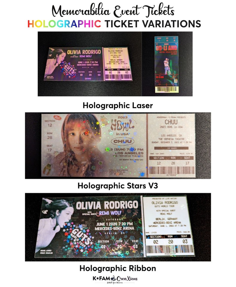 Melanie Martinez The Trilogy Tour Custom Memorabilia Concert Tickets