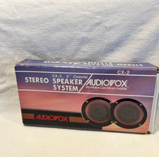 5 Coaxial Cx-2 Car Stereo Speakers 25 Watts -48 Ohms Vintage Audiovox 5 Coaxial Cx-2 Car Stereo Speakers 25 Watts -48 Ohms Vintage Audiovox