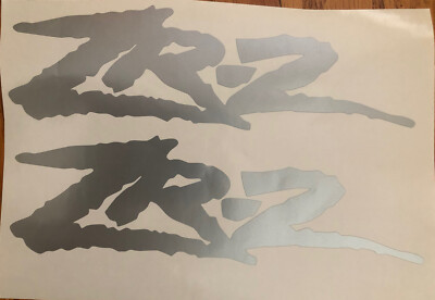 2 x ZR2 Large Decals Stickers_silver | eBay