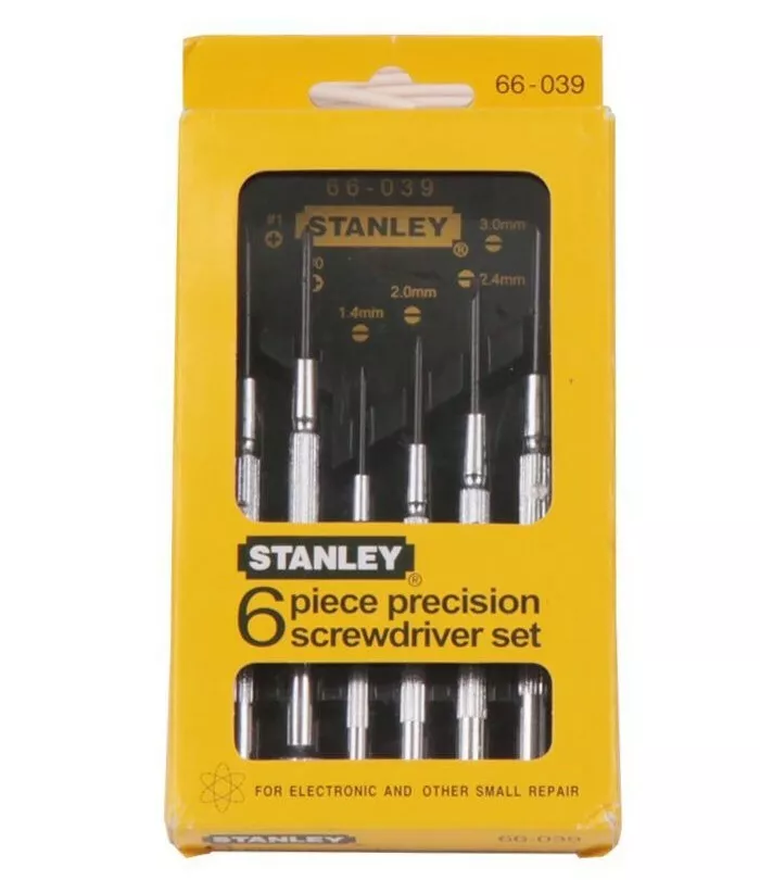 Stanley - 6 Pcs Precision Screwdriver Set