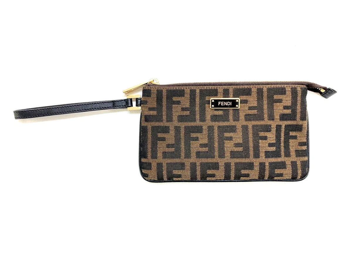 Fendi Pochette Bag in Brown Zucca Canvas