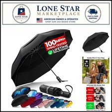 Lightweight Automatic Folding Umbrella - Compact, 100MPH Wind-Resistant Design