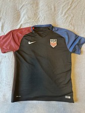 Men’s 2016 USA Black Soccer Jersey Size L (Fitted)