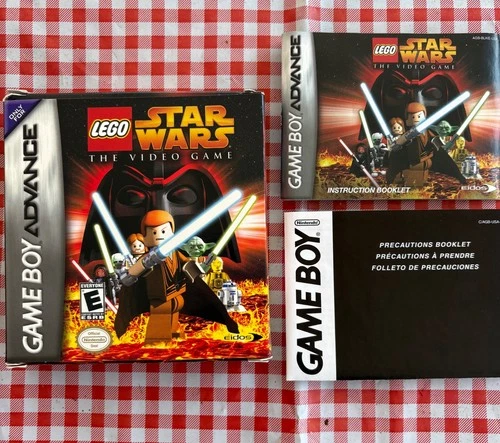 Gameboy Advance LEGO STAR WARS Original Box and Manuals only! NO Game!