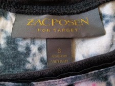 Zac Posen For Target Sleeveless Black Pink Lightweight Dress Sz S