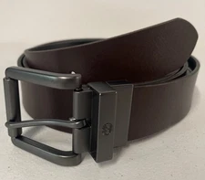 Timberland Reversible Cut-To-Fit Men's Leather Belt (Black/Brown) Size 32-48 NEW