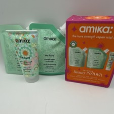 AMIKA The Kure Strength Repair Trial Set Shampoo Conditioner Repair Mask NEW BOX