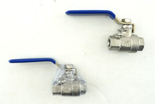 2 Duda Energy 2PCBV-WOG200-F025 Full Port Ball Valve 1/4" NPT 2 Piece 304 Stain