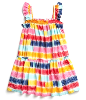 Mädchen Kleid Gehrock 2-3 Jahre bunt Sommer hell Sommerkleid Rüschen TU Party Wear