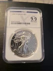 1997-P American Silver Eagle $1 Proof 9.9 NGC X NGCX