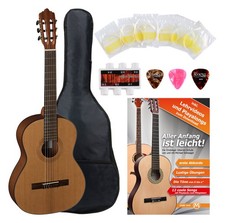 La Mancha Rubinito CM/63 Konzertgitarre Starter Set Zubehör Gitarre Tasche 2018