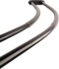 Arista Double Adjustable 60-In to 72-In Curved Shower Rod in Oil-Rubbed Bronze