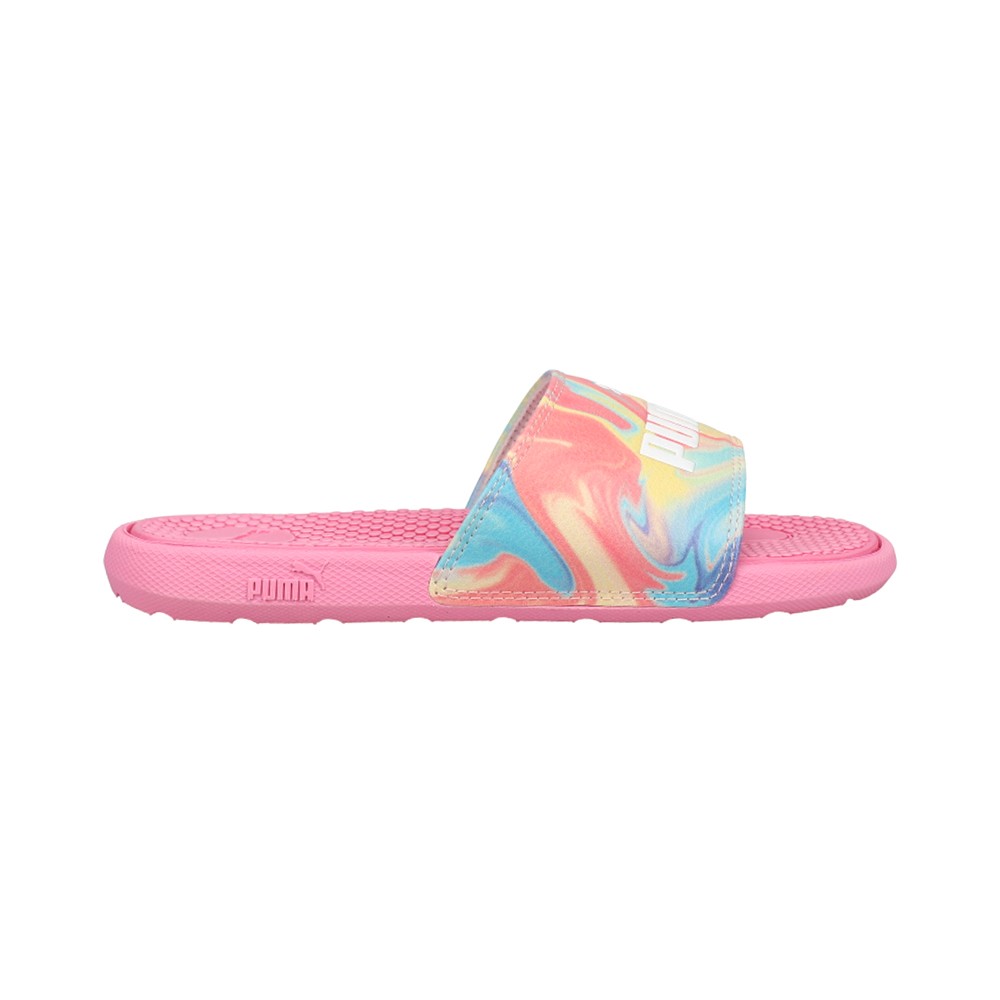 PUMA Cool Cat Swirl Slide  Youth Girls Pink Casual Sandals 38590701