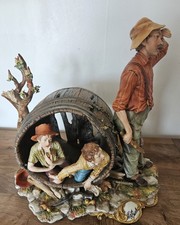 Capodimonte Porcelain Huckleberry Finn Tom Sawyer La Burla the joker By Volta